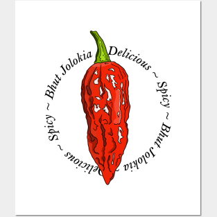 Bhut Jolokia Chilli pepper sticker set habanero jalapeno carolina reaper fatalii Posters and Art